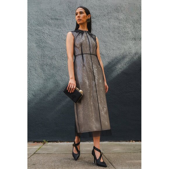 Embellished Organza Sequin Midi Dress Regular price$4,245 Size XS New - Picture 12 of 15